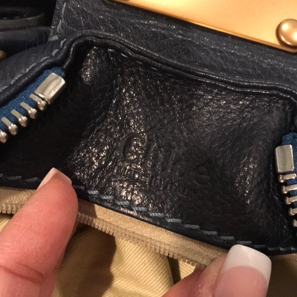 Chloe Paddington Navy blue bag - Picture 6 of 8